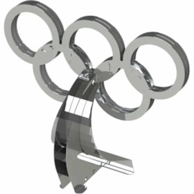 Anéis Olímpicos Rings of Strength model constructor kit - Metal Time
