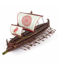 Produto Barco Grego Greek Trireme Premium Series Kit de Montar de Metal - Metal Earth - Fascinations