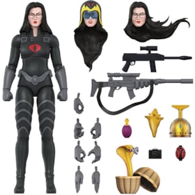 Baroness Black Suit Baronesa Ultimates Figure Wave 4 G.I. Joe Super7