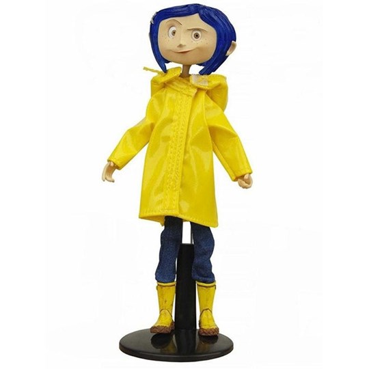 Boneca Coraline Bendy Fashion Doll in Rain Coat - NECA