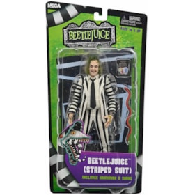 Boneco Articulado Beetlejuice 1988 Movie Black and White Striped Suit 7" Scale Figures - NECA