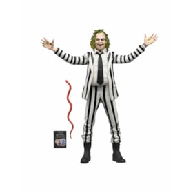 Boneco Articulado Beetlejuice 1988 Movie Black and White Striped Suit 7" Scale Figures - NECA