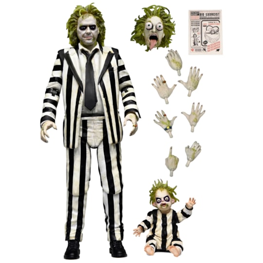 Boneco Articulado Beetlejuice Ultimate Striped Suit 7" Scale Figure - Beetlejuice - NECA