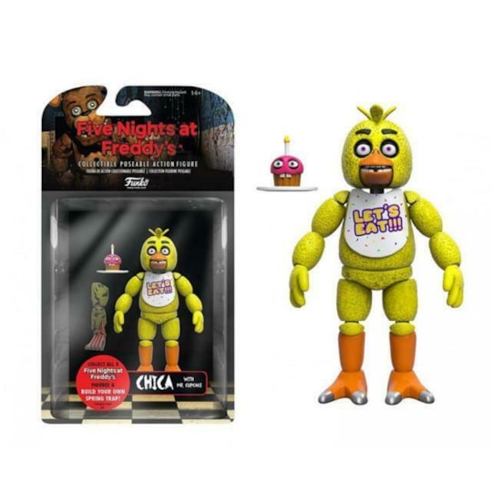 Boneco Articulado Chica Figure 12,5cm - Five Nights at Freddy's - FNAF