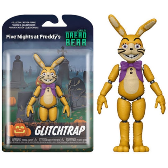 Boneco Articulado Glitchtrap Figure 12,5cm - Five Nights at Freddy's  Dreadbear - FNAF - Geek Fanaticos