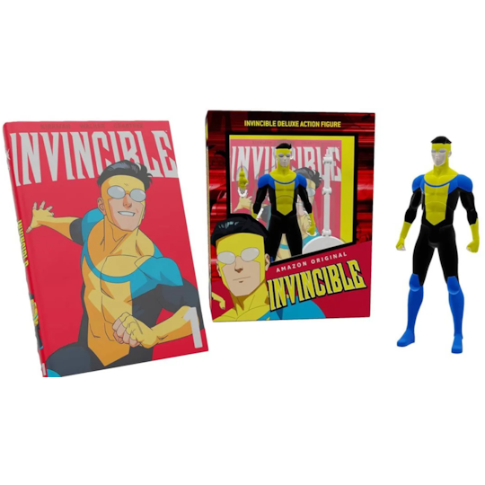 Boneco Articulado Invincible Deluxe set com quadrinhos Diamond Select
