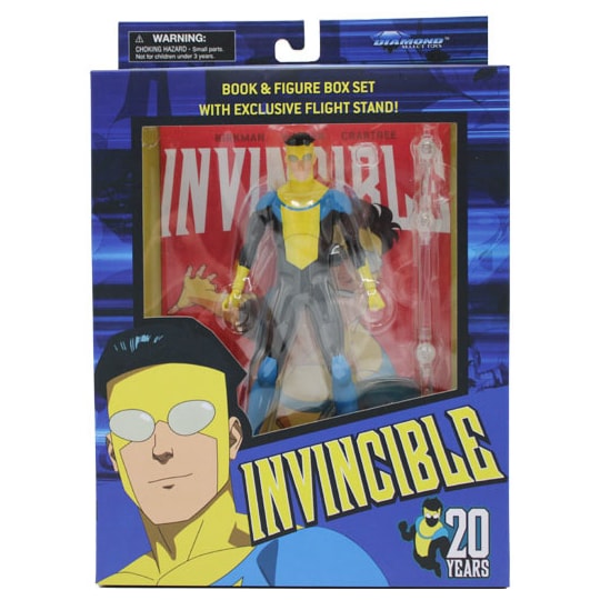 Boneco Articulado Invincible Deluxe set com quadrinhos Diamond Select