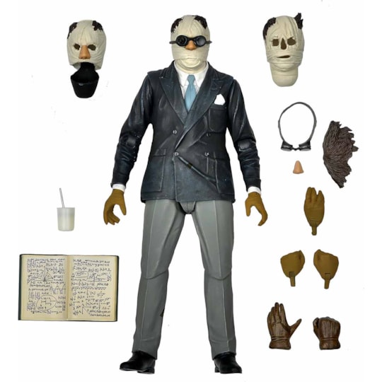 Boneco Articulado Invisible Man Color Ultimate - Universal Monsters - NECA