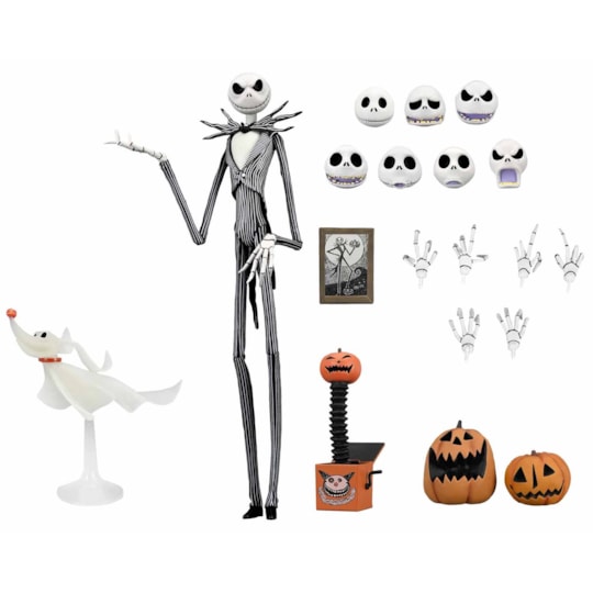 Boneco Articulado Jack Skellington Ultimate  - Nightmare Before Xmas 30th Anniversary - NECA