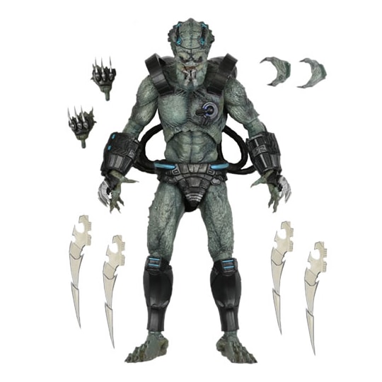 Boneco Articulado Predador Predator Ultimate Deluxe Stone Heart Predator Concrete Jungle - NECA