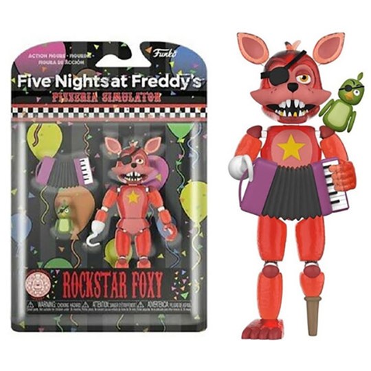 Boneco Articulado Rockstar Foxy Figure 12,5cm - Five Nights at Freddy's - FNAF - Funko