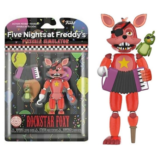 Boneco Articulado Rockstar Foxy Figure 12,5cm - Five Nights at Freddy's - FNAF - Funko