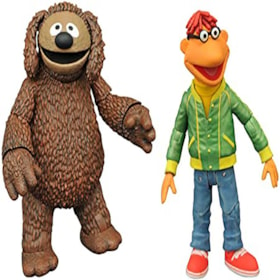 Boneco Articulado Scooter & Rowlf Os Muppets - The Best of Series 01 - Diamond Select