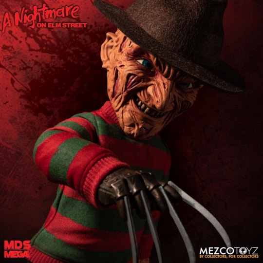 Boneco Freddy Krueger MDS Mega Scale - 38 cm c/ Som - Mezco