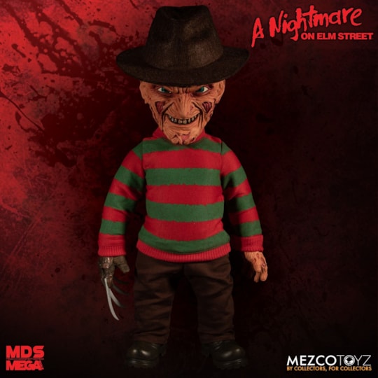 Boneco Freddy Krueger MDS Mega Scale - 38 cm c/ Som - Mezco
