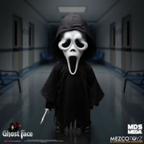 Boneco Ghostface Pânico Scream Mega Scale Talking Doll 38 Cm - Mezco