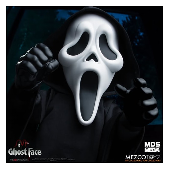 Boneco Ghostface Pânico Scream Mega Scale Talking Doll 38 Cm - Mezco