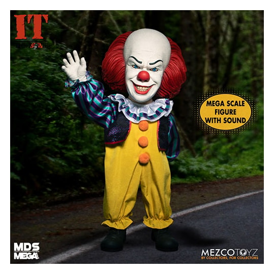 Boneco Pennywise 1990 Miniseries Mega Scale Talking Doll 38 Cm - Mezco