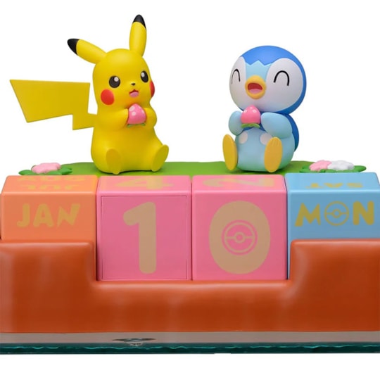 Calendário Perpétuo Pikachu e Piplup Pokemon Sega