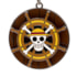 Chaveiro 3D Leme do Thousand Sunny de metal que gira - One Piece - Abystyle Abysse
