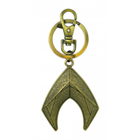 Chaveiro Aquaman Logo de Metal Monogram - Pewter Keyring - DC Comics