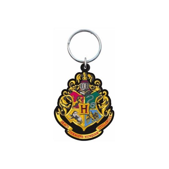 Chaveiro Brasão Casas Hogwarts PVC Monogram - Harry Potter Hogwarts School Crest Keyring
