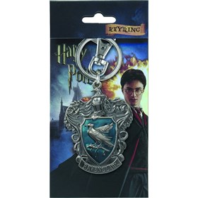 Chaveiro Casa Corvinal de Metal Monogram - Harry Potter Ravenclaw Crest Pewter Keyring