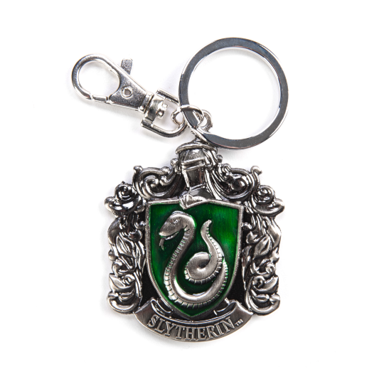 Chaveiro Casa Sonserina de Metal Monogram - Harry Potter Slytherin Crest Pewter Keyring