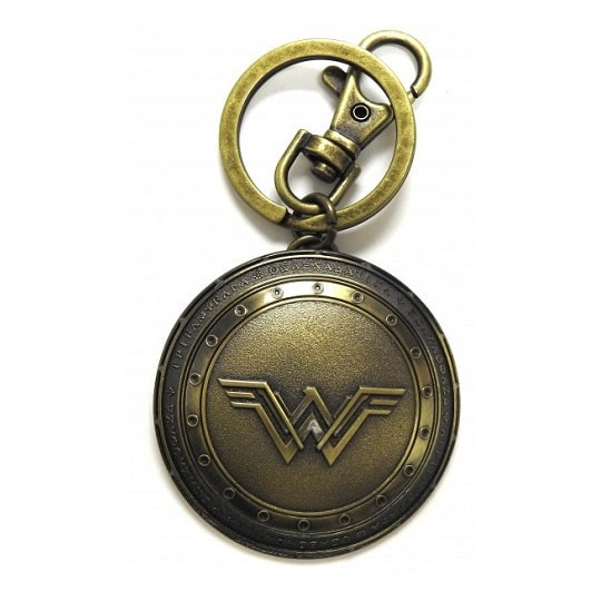 Chaveiro Escudo Mulher Maravilha de Metal Monogram - Wonder Woman