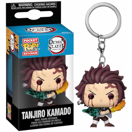 Chaveiro Funko Pocket Tanjiro Sun Breathing - Demon Slayer