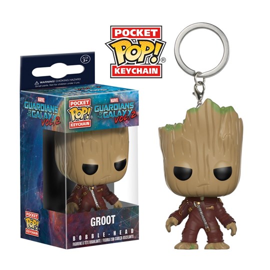 Chaveiro Groot - Pocket Pop Funko - Guardiões Galáxia 2 - Marvel