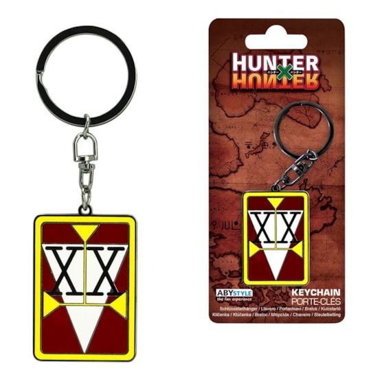 Chaveiro Licença Hunter x Hunter de metal Abysse