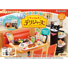Coleção Completa 8 miniaturas Gachapon Delishers Restaurant - Petite Sample - Re-Ment