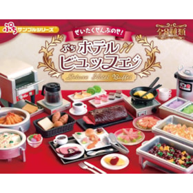 Coleção Completa 8 miniaturas Gachapon Deluxe Hotel Buffet - Petite Sample - Re-Ment