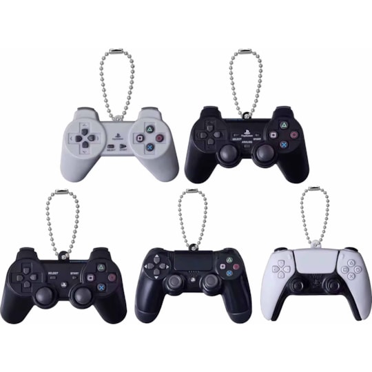 Coleção Completa Chaveiros com som Playstation Game Start Sound Collection 30 anos Bandai