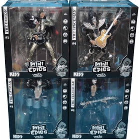Conjunto Banda Kiss Completa Vinyl Figure Mini Epics WETA