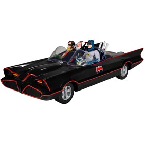 Conjunto Batman Robin Batmobile Batmóvel DC Retro Figures Batman Série Clássica 1966 Mcfarlane Toys