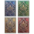Conjunto com 4 Baralhos Colecionáveis Deck Todas as Casas - Harry Potter - Theory11