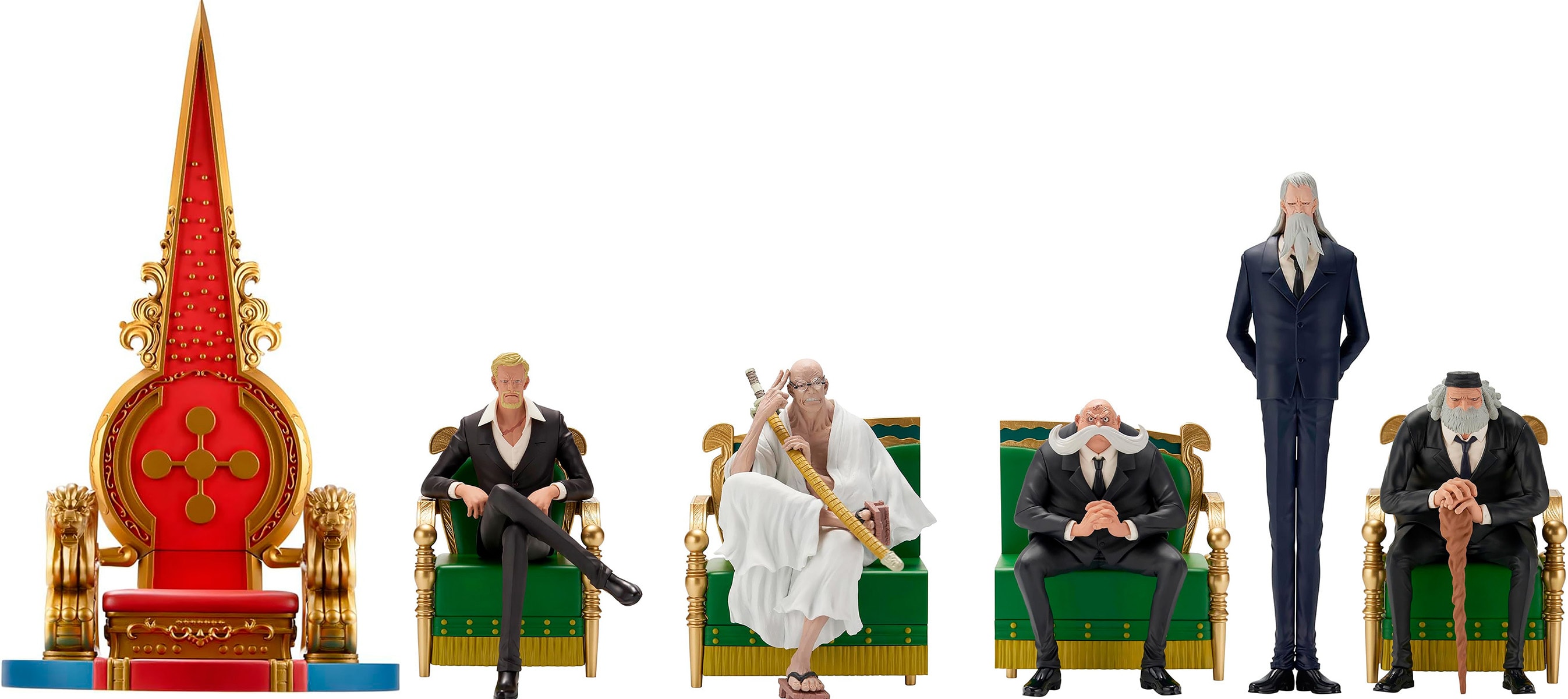 Conjunto completo Gorousei e Trono de Poder - The Throne of Power