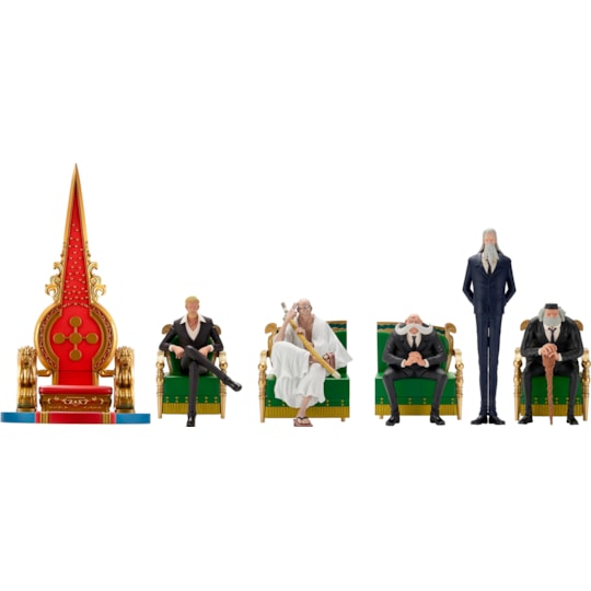 Conjunto completo Gorousei e Trono de Poder - The Throne of Power Ichibansho - One Piece - Bandai
