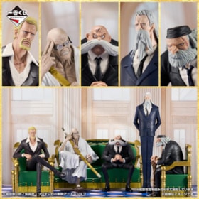 Conjunto completo Gorousei e Trono de Poder - The Throne of Power Ichibansho - One Piece - Bandai