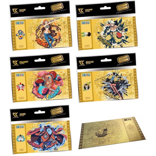 Conjunto de Tickets Dourados One Piece Cartoon Kingdom - One Piece - Abystyle Abysse