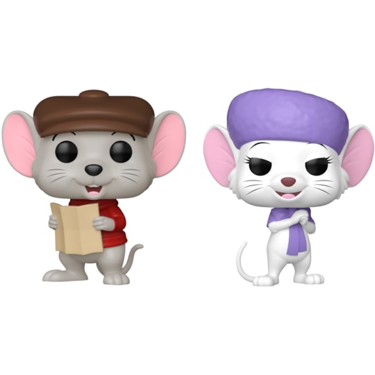 Conjunto Funko Pop Bernardo e Miss Bianca #1624 #1625 - Rescuers Down Under