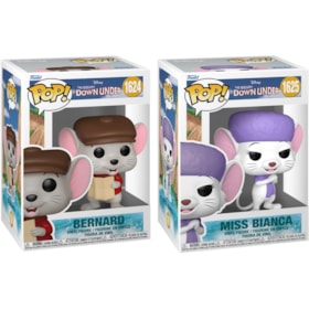 Conjunto Funko Pop Bernardo e Miss Bianca #1624 #1625 - Rescuers Down Under