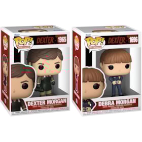 Conjunto Funko Pop Dexter #1695 e Debra #1696 - Morgan Dexter