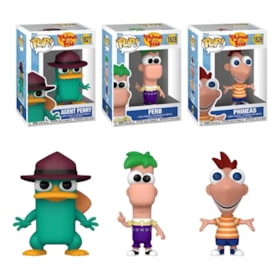 Conjunto Funko Pop Phineas Ferb Agent P #1627 #1628 e #1629 - Phineas and Ferb
