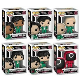 Conjunto Funko Pop Round 6 Squid Game Todos os Personagens