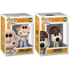 Conjunto Funko Pop Wallace & Gromit #1744 e #1745