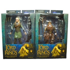 Conjunto Legolas e Gimli O Senhor dos Anéis Lord of the Rings Diamond Select