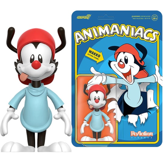 Figurine Super7 Animaniacs – Wakko En Version ReAction 9,5 Cm, 5 Points D’articulation, Collectionneur Ou Cadeau Fan